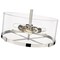 Z-Lite Callista 3 Light Semi Flush Mount, Polished Nickel & Clear 3032SF-PN - alternate 4